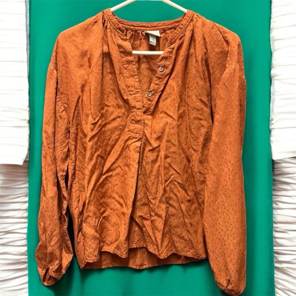 a new day Rust Orange Blouse - S